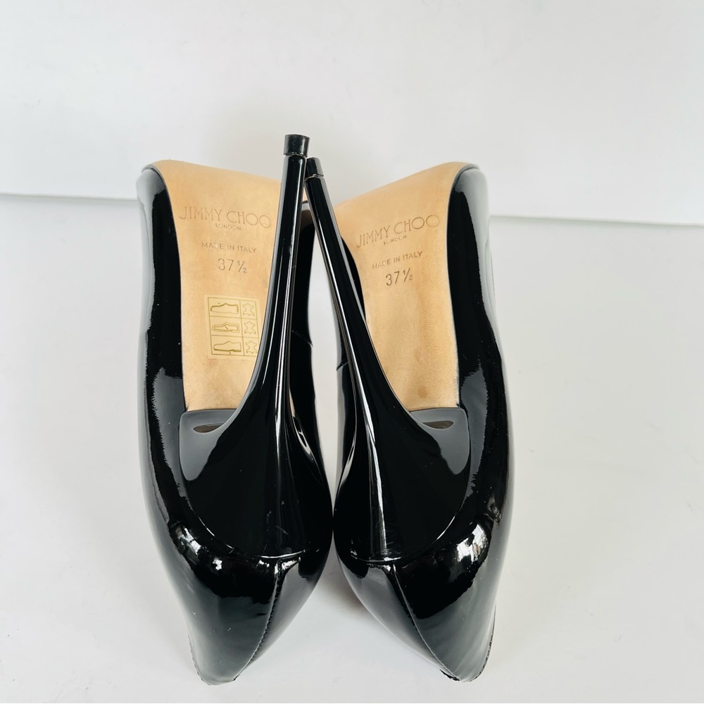 Jimmy Choo black patent leather Anouk heels 37.5 - Picture 15 of 16